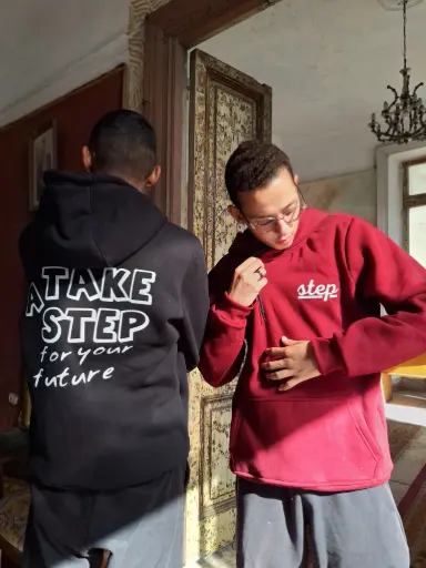 "Take a Step for Your Future" Black Hoodie 
